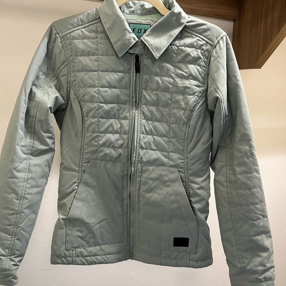 Fox Light Gray Quilted Jacket
